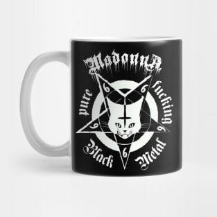 Cat metal Madonna Mug